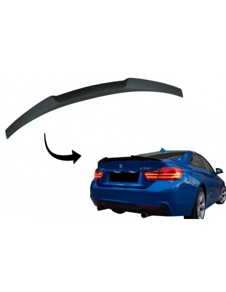 Spoiler tronco BMW 4 serie Coupe F32 (13-up) M4 CSL Design nero opaco