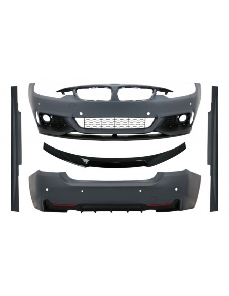 Spoiler posteriore nero pianoforte per BMW Serie 4 F32 Coupé (dal 2013 in poi)