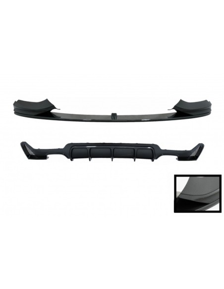 Spoiler anteriore w/ diffusore per BMW 4 serie F32 Coupe F33 Cabrio F36 Grand Coupe (13-03.19) Rivestimento in carbonio