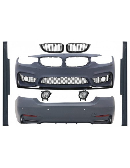 Kit per BMW Serie 4 F32 Coupé/F33 Cabrio (2013-marzo 2019) in design M4 con griglie e fendinebbia