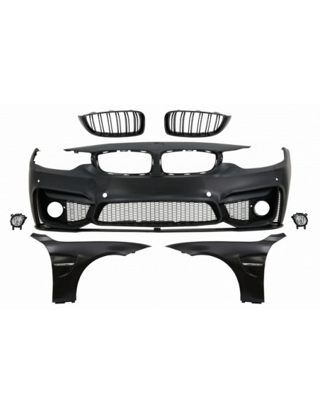 Paraurti anteriore w/ Griglie Parafanghi Piano Nero e anteriore per BMW 4 Serie F32 Coupé F33 Convertible F36 Gran Coupe