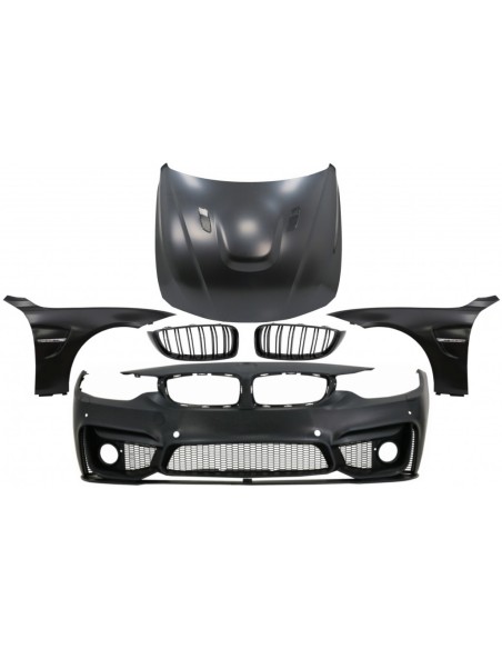 Paraurti anteriore w/ Griglie e parafanghi anteriori e cofano per BMW 4 Serie F32 Coupé F33 Convertible F36 Gran Coupe