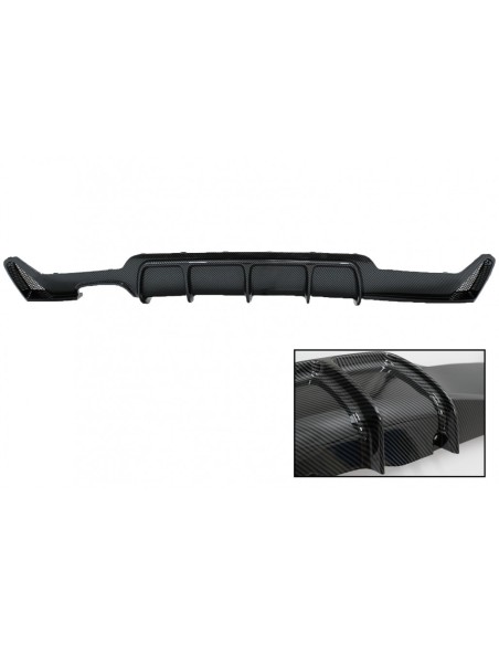 Il diffusore del paraurti posteriore w/la punta del opacizza la fibra del carbonio per BMW 4 serie F32 F33 F36 (13-19) M
