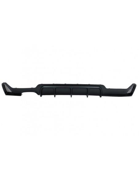 Paraurti posteriore diffusore per BMW 4 serie F32 F33 F36 (13-19) Coupé Cabrio M Design sinistra doppia uscita nero