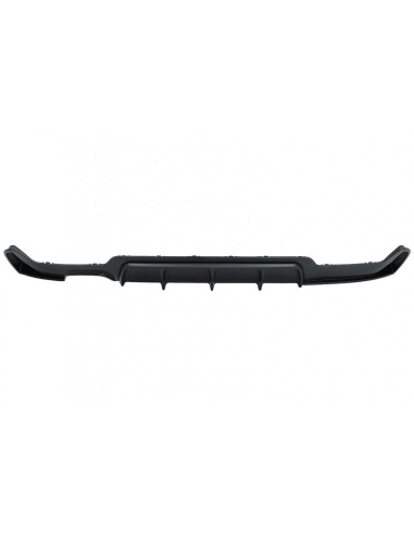 Paraurti posteriore diffusore per BMW 4 serie F32 F33 F36 (13-19) Coupé Cabrio M Design sinistra doppia uscita nero
