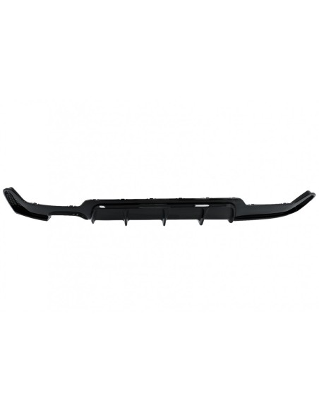 Paraurti posteriore diffusore per BMW 4 serie F32 F33 F36 (13-19) Coupé Cabrio M Design sinistra doppia uscita Piano nero