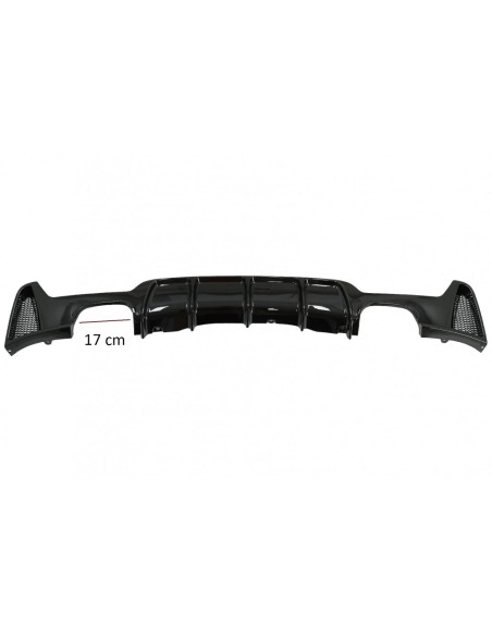 Paraurti posteriore diffusore per BMW 4 serie F32 F33 F36 (13-19) Coupe Cabrio M Design Piano Nero