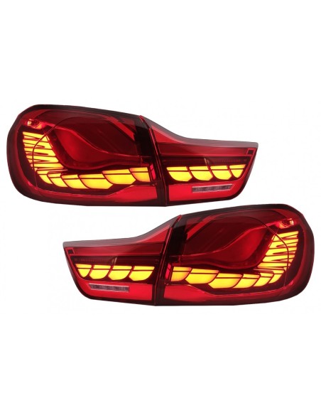 OLED fanali posteriori per BMW 4 serie F32 F33 F36 M4 F82 F83 (13-03.19) Rosso chiaro w/ luce di svolta sequenziale