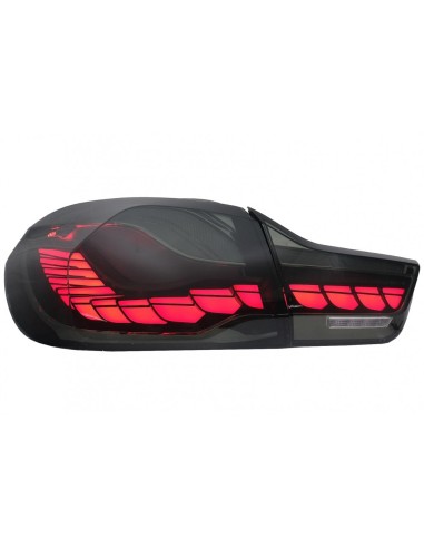 Fanali posteriori OLED per BMW 4 serie F32 F33 F36 M4 F82 F83 (13-03.19) Fumo rosso w/ Luce di svolta sequenziale
