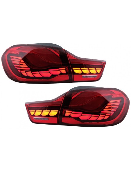 OLED fanali posteriori per BMW 4 serie F32 F33 F36 M4 F82 F83 (13-03.19) Rosso w/ Luce di svolta sequenziale