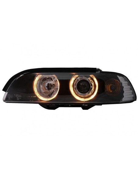 Angelo Occhi Fari per BMW 5 Serie E39 (1995-00) Nero