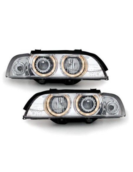 Fari per BMW Serie 5 E39 (09.1995-06.03) Angel Eyes Halo Rims