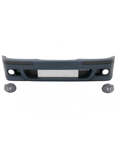 Front Bumper w/ Fog Lights Clear Chrome for BMW 5 Series E39 (1995-03) M5 Look