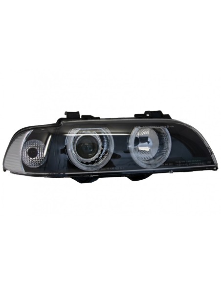 Angelo Occhi Fari per BMW 5 Serie E39 (1996-03) Facelift Design Black Chrom Edition