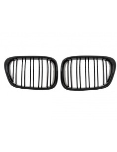 Kit per BMW Serie 5 E39 (1997-03) Doppia uscita M5 Design w/ Fendinebbia Chrom e griglie centrali Piano Nero 2