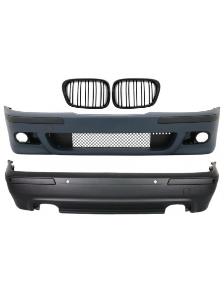 Kit per BMW Serie 5 E39 (1997-03) M5 Look w/ Griglia centrale Doppia striscia Piano Nero