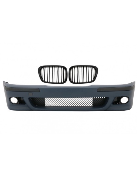 Paraurti anteriore Griglie centrali Doppia striscia Piano nero per BMW 5 Serie E39 (1995-03) M5 Look
