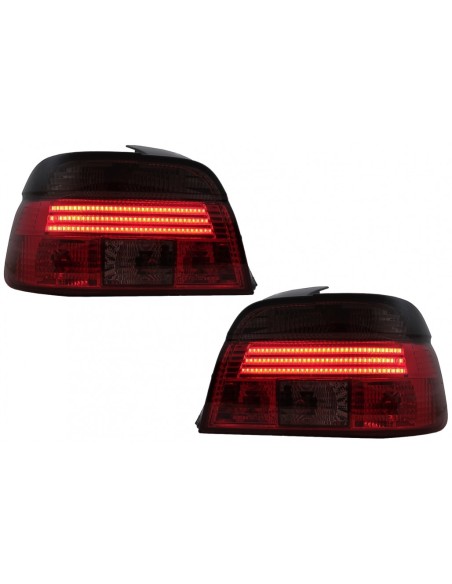 Fanali posteriori LED BAR per BMW Serie 5 E39 Berlina (09.1995-08.00) Fumo rosso
