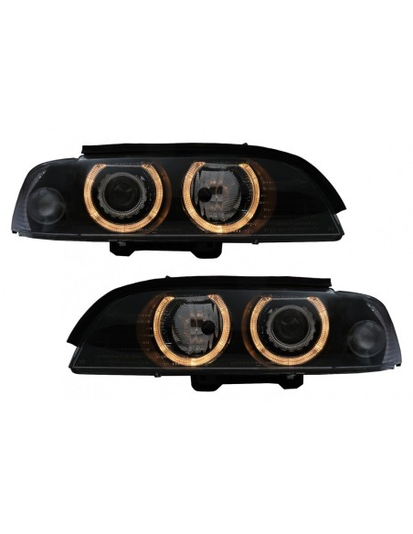 Xenon Angel Eyes Fari BMW Serie 5 E39 Nero