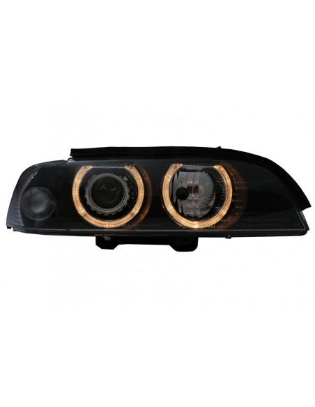 Xenon Angel Eyes Fari BMW Serie 5 E39 Nero