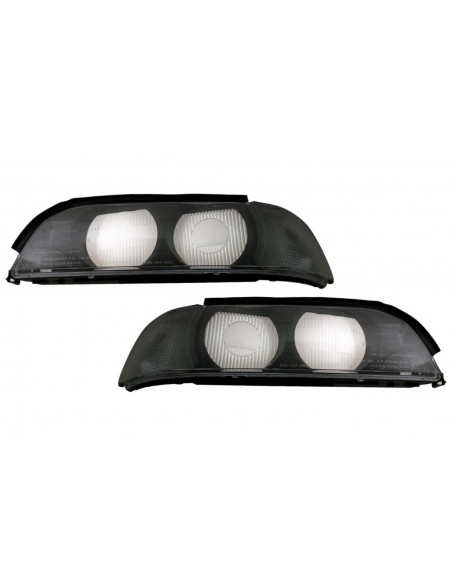 Fanali Obiettivo Sinistro e Destro Grigio Fumo per BMW Serie 5 E39