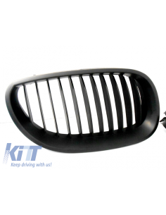 Griglie anteriori per BMW 5 serie E60 03-09 nero opaco 2