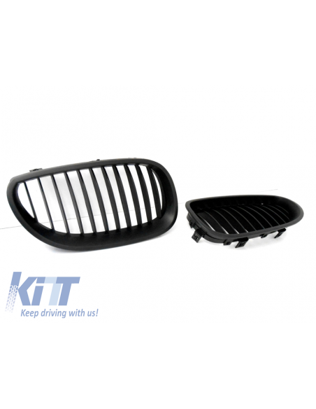 Griglie anteriori per BMW 5 serie E60 03-09 nero opaco