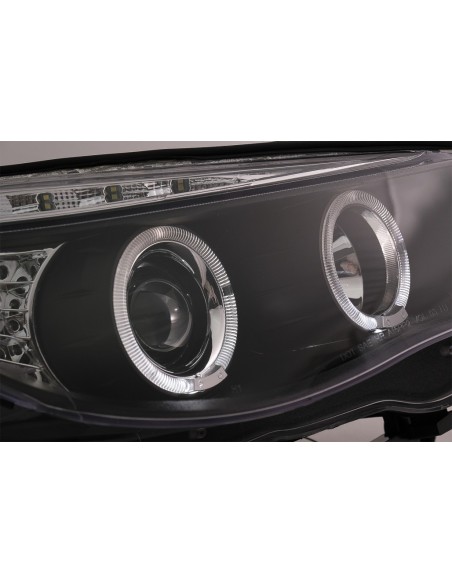 Angelo occhi fari per BMW 5 serie E60 E61 (04-07) DAYLINE LED nero