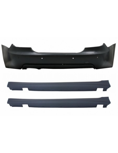 Paraurti posteriore per BMW Serie 5 E60 (03-07) M-Technik Design w/ Gonne laterali