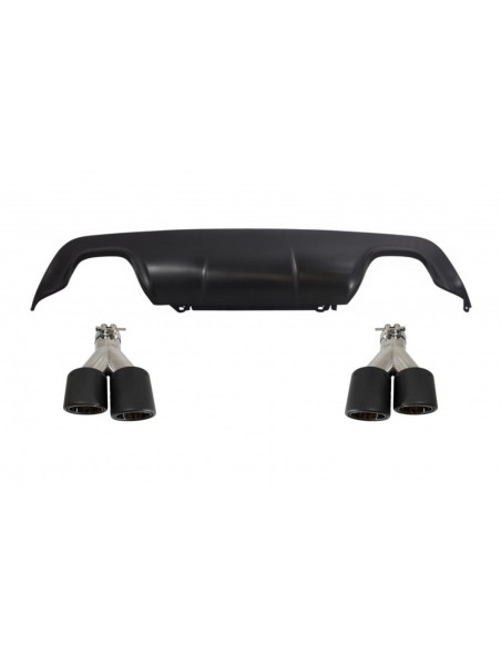 Il diffusore posteriore w/il carbonio doppio universale della punta del doppio per BMW 5 serie E60 E61 (03-10) Sport M-Technik