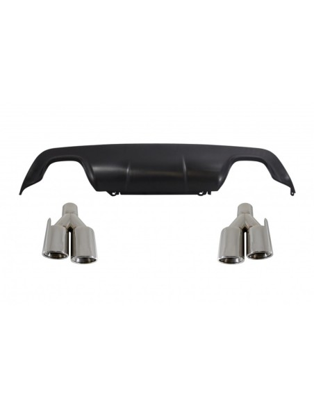 Il diffusore posteriore w/capovolge Quad per BMW 5 serie E60 E61 (03-10) Sport M-Technik progetta