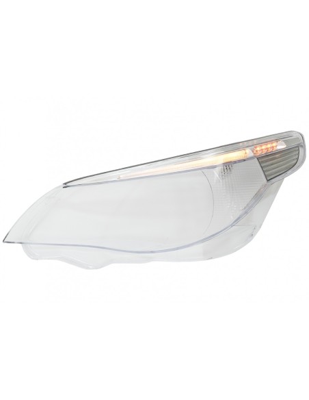 Obiettivo del faro vetro lato sinistro per BMW 5 serie E60 Limousine E61 Touring Non-LCI (03-03.07)