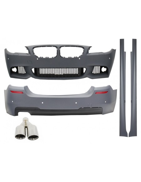Kit completo per BMW F10 5 Series (11-up) M-Technik Design w/ scarico silenziatore M-Power