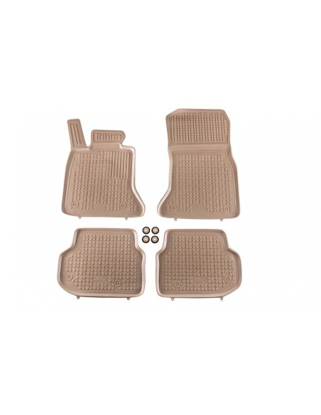 Tappetino in gomma beige per BMW Serie 5 F10 F11 (10-13) Berlina Touring