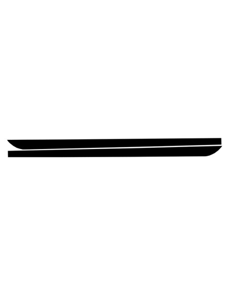 Lato Decals Sticker vinile opaco nero per BMW 5 Serie F10 F11 (11-Up)