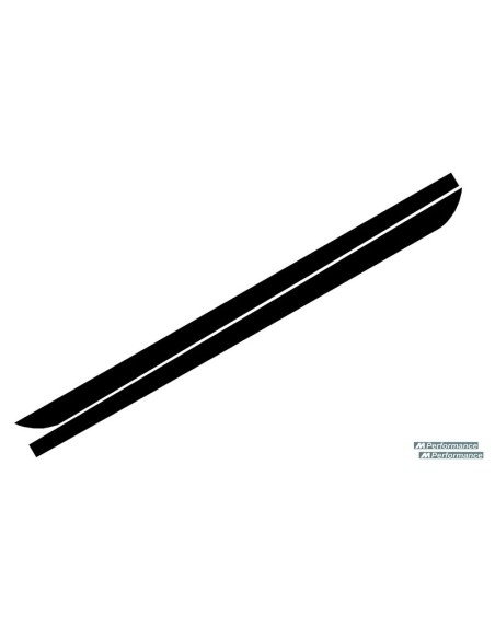 Le gonne laterali aggiungono il nero opaco delle estensioni del labbro w/decals per BMW F10 F11 5 serie (11-Up)