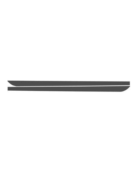 Lato Decals Sticker Vinile per BMW F10 F11 5 Serie (11-Up) Grigio scuro