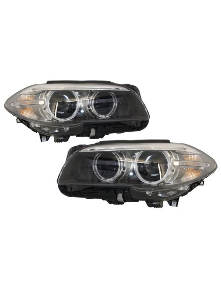 Occhi pieni dell'angelo dello Bi-xeno LED dei fari per lo sguardo del facelift di LCI di BMW 5 serie F10 F11 (11-13)