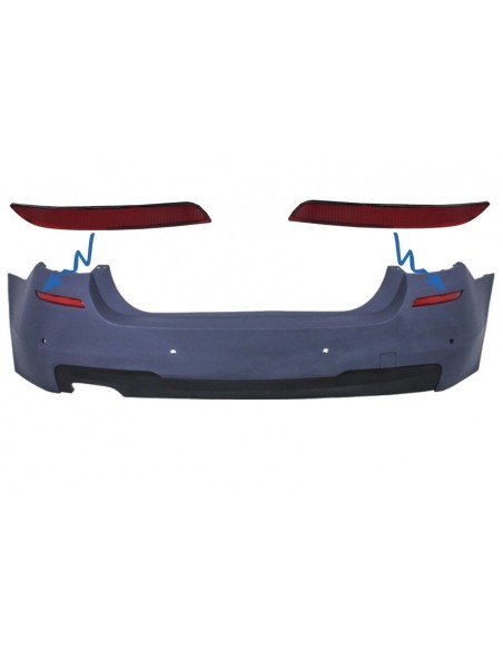 Riflettore posteriore del paraurti per BMW 5 serie F10 (11-up) M-tech Design
