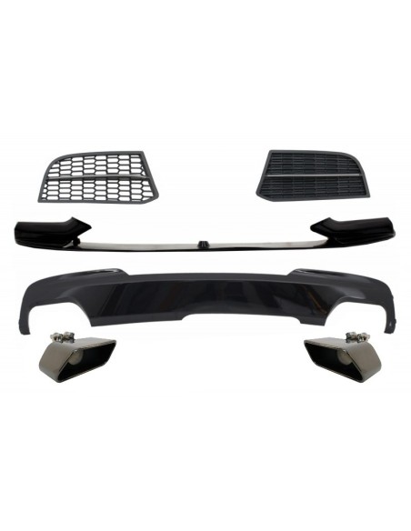 Kit di conversione spoiler e diffusore d'aria per BMW 5 serie F10 F11 berlina Touring (10-17) M-Technik a Sport M550 Design