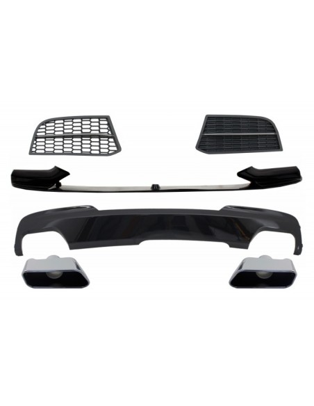 Kit di conversione spoiler e diffusore d'aria per BMW 5 serie F10 F11 berlina Touring (10-17) M-Technik a Sport M550 Design