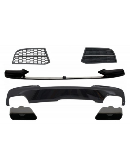 Kit di conversione spoiler e diffusore d'aria per BMW 5 serie F10 F11 berlina Touring (10-17) M-Technik a Sport M550 Design