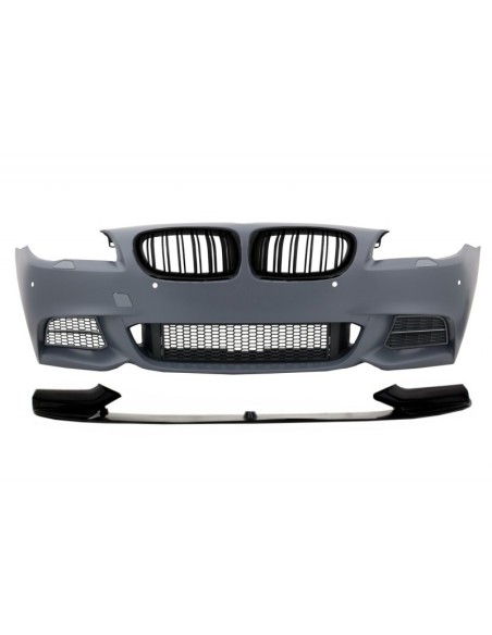 Paraurti anteriore w/ spoiler labbro e reni griglie per BMW 5 serie F10 F11 (10-17) Sport M550 Design
