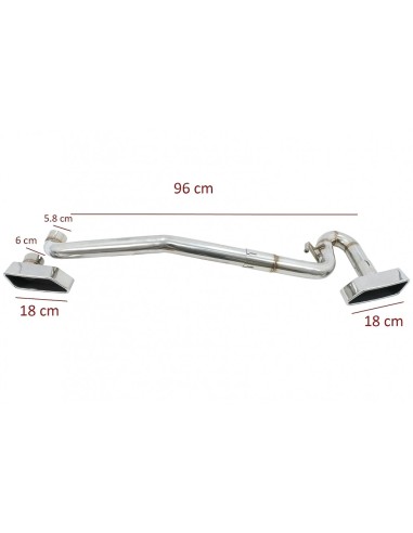 Sistema di scarico per BMW 5 serie F10 (11-17) w/ Piazza M550i M Look