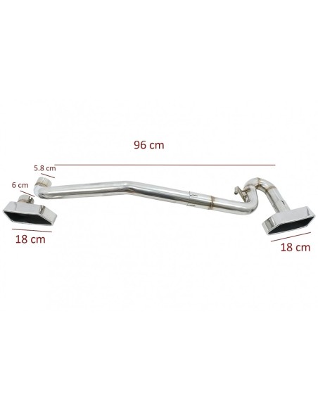 Sistema di scarico per BMW 5 serie F10 (11-17) w/ Piazza M550i M Look