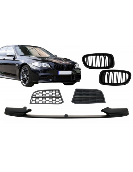 paraurti anteriore per BMW 5 serie F10 F11 Sedan Touring (11-17) Griglie Sport M550 Design