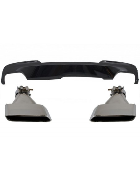doppio diffusore dell'aria per il quadrato di sport M-Teck 550i V8 LCI di w/delle punte del di BMW F10 F11 (11-17) w