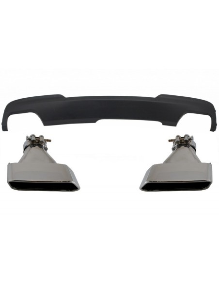 Doppio diffusore dell'aria dello sbocco per il quadrato di sport M-Teck 550i V8 LCI delle punte del di BMW F10 F11 (11-17) w/