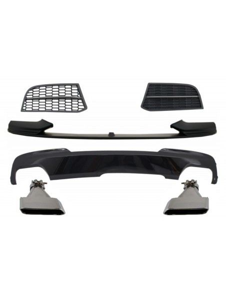Kit di conversione spoiler e diffusore d'aria per BMW 5 serie F10 F11 berlina Touring (10-17) M-Technik a Sport M550 Design