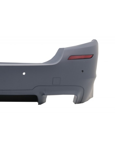 Kit per BMW 5 serie F10 Sedan (11-17) M5 Design w/ Dual Twin scarico Suggerimenti marmitta in fibra di carbonio